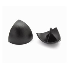 The plug is spherical 45 мм Black for three-way corner connector polyamide