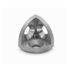 Connector 10 mm groove three-sided corner for 45 mm profile alloyed zinc