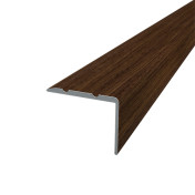 Threshold Aluminum 23,5х19 L and Z-shaped 1800 mm Sublimation Walnut Open mounting PAS-1082.