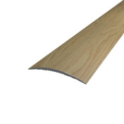 Threshold Aluminum 40х5 Semicircular 1800 мм Sublimation Natural Oak Open mounting ПАС-1911-А.