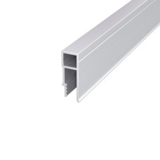Stretch ceiling profile Aluminum 9,8х25,5 U-shaped 2500 mm Without coating Silver PAS-3111
