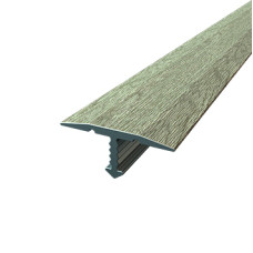 Threshold Aluminum 18х8 Т-shaped 1800 mm Sublimation Cappuccino Oak 3283
