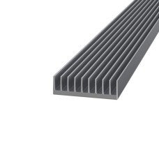 Radiator Aluminum 1 run m 92х26 Electrotechnical Without coating Silver PAS-1991