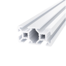 Aluminum engineering profile 40х20 1000 mm ПФ структура ХП RAL-9016 white PAS-5019