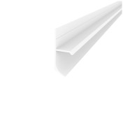 Concealed aluminum plinth 15,7х38,8 2500 mm , RAL-9016 white PAS-4323