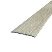 Threshold Aluminum 28х2 Straight 1800 мм Sublimation Snow oak Open mounting PAS-1314.