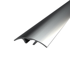 Threshold Aluminum 28,2х5,4 Semicircular 1800 mm Anodizing Silver Concealed installation PAS-1501