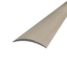 Порог Алюминиевый Полукруглый 1800 мм Ламинация Дуб шамони светлый Открытый монтаж ПАС-1179-А