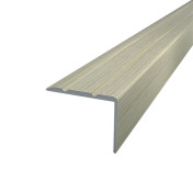Threshold Aluminum 23,5х19 L and Z-shaped 1800 mm Sublimation Bleached White Oak Open mounting PAS-1082.