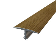 Threshold Aluminum 18х8 Т-shaped 900 mm Lamination Oak Concealed installation 3283