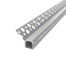 Профиль для LED Алюминиевый 42х12,8 2000 мм Анодирование Серебро Матовая линза (комплект) ПАС-5034