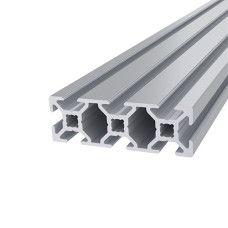 Aluminum engineering profile 60х20 1000 mm Without coating Silver PAS-5428