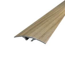 Threshold Aluminum 39х5,4 Semicircular 900 mm Lamination Sand Zebrano Concealed installation ПАС-1308-А