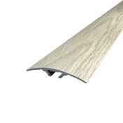 Threshold Aluminum 39х5,4 Semicircular 2710 мм Sublimation Snow oak ПАС-1308-А.