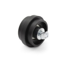 Bearing roller 58 mm, groove 10 mm Black polyamide