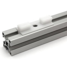 Double-sided slider groove 8 mm, 10 mm White slider polyformaldehyde