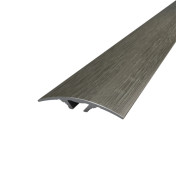 Threshold Aluminum 39х5,4 Semicircular 2710 mm Lamination Gray Sonoma Oak Concealed installation ПАС-1308-А