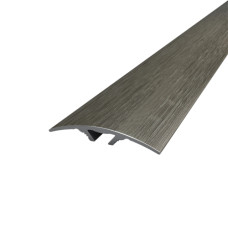 Threshold Aluminum 39х5,4 Semicircular 2710 mm Lamination Gray Sonoma Oak Concealed installation ПАС-1308-А