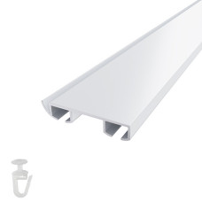Cornice Aluminum 67х12 2500 mm ПФ глянець RAL-9016 white PAS-5436