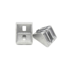Connector 30 mm, groove 8 mm corner aluminum