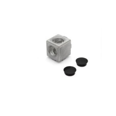 Connector 40 mm groove 8 mm and 10 mm 2D cubic aluminum