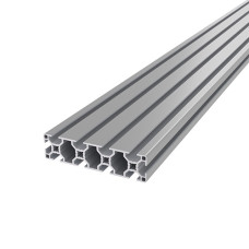Aluminum engineering profile 120х30 1000 mm Without coating Silver PAS-5686