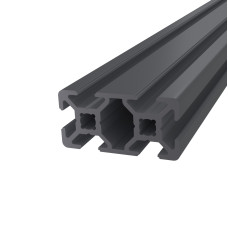 Aluminum engineering profile 40х20 1000 mm ПФ структура ХП RAL-9005 black matte PAS-5019