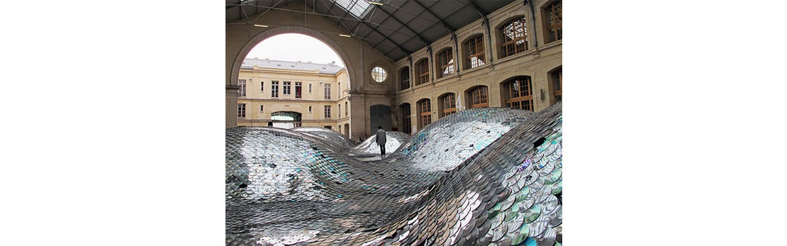 Innovative projects and art installations created using aluminum   